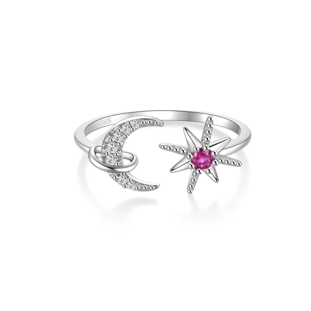 4g Weight Zircon Inlay Material Open Rings Classification Adjustable Ring Size 1 Piece Quantity Daily Occasion 925 Sterling Silver Material Heart Shape, Flower, Bow Knot Pattern Women's Gender Plating, Flowers Design Sweet, Shiny Style 925 Sterling Silver Zircon Heart Shape Flower Bow Knot Open Rings 52