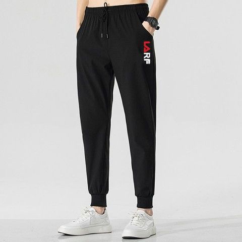 Pantalones de hombre, verano 2022, nueva marca de moda, pantalones deportivos, talla grande, holgados, estampados, joggers, informales, de nueve puntos