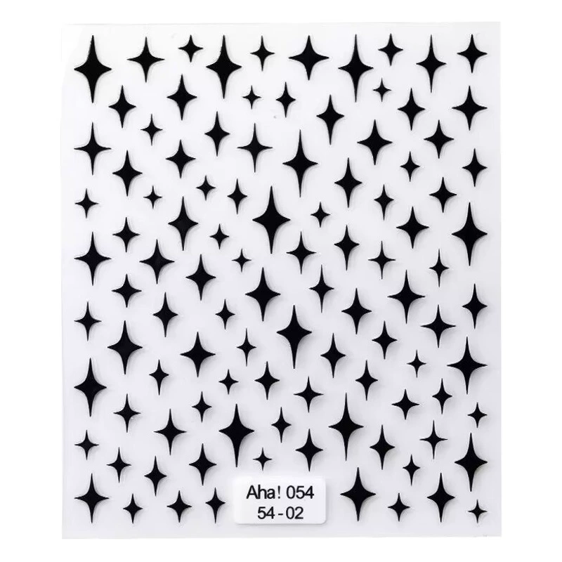 Новая интернет-знаменитость звезда клей для ногтей Наклейка Дизайн ногтей 3D Золотые и Серебряные звезды украшения наклейки аксессуары наклейки