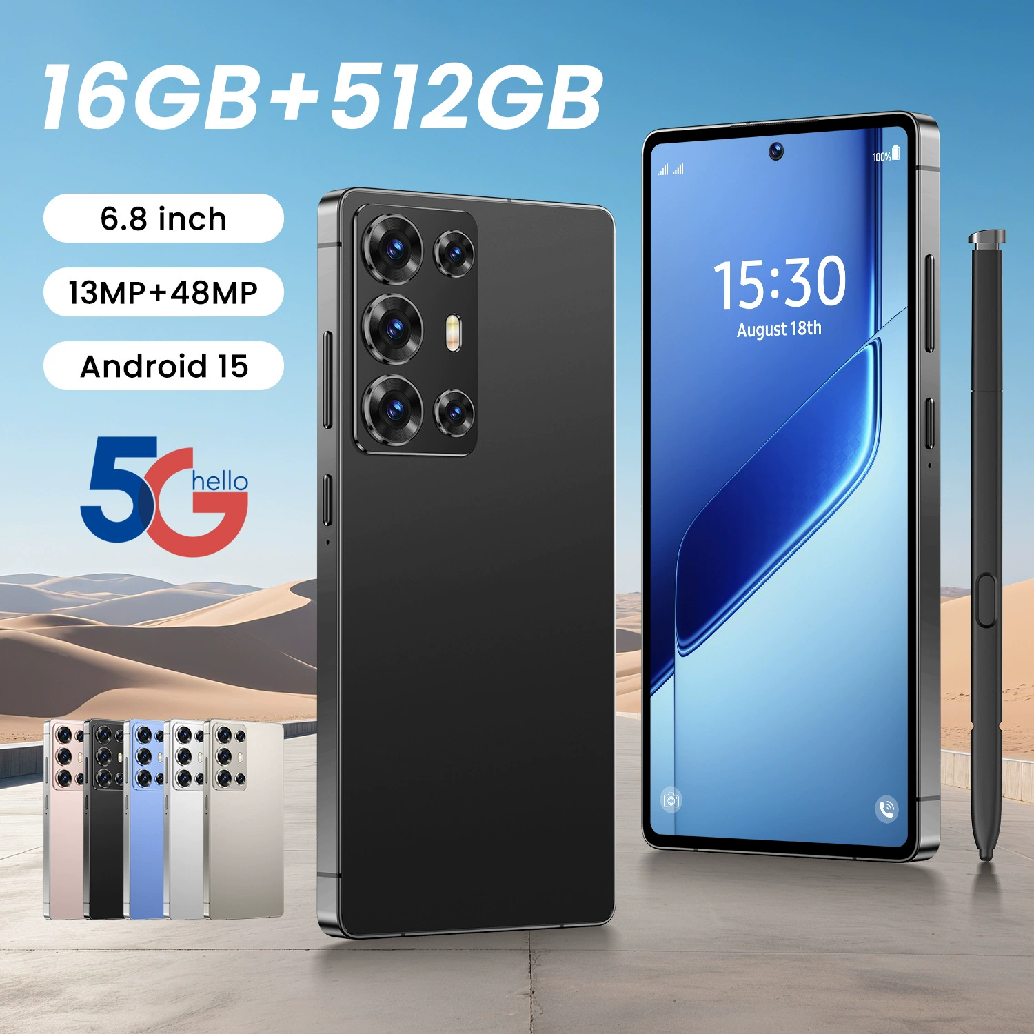 Смартфон C25, 512 ГБ, 7,3-дюймовый широкий экран, корпус 0,5 кг