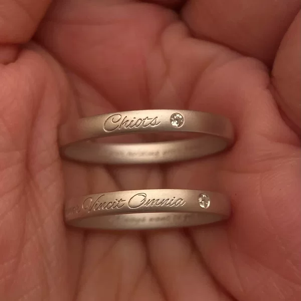Love Can Conquer Everything, Plain Ring, Electroplated Silver, Niche Design, Couple Ring, Versatile, High-End Ring for Men and Women