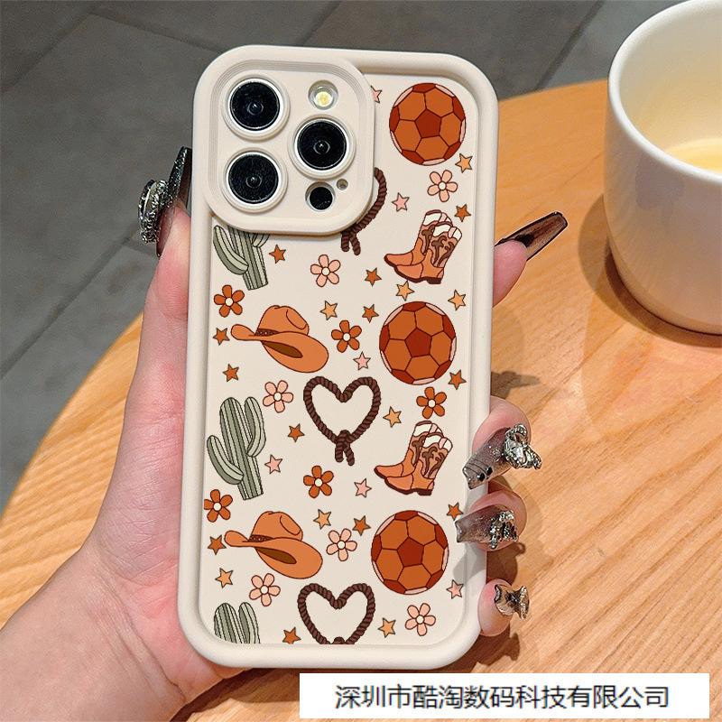 Western Cowboy Boots and Hats Are Suitable for Iphone12/11Promax Apple 13/14/15/16Promax Mobile Phone Cases