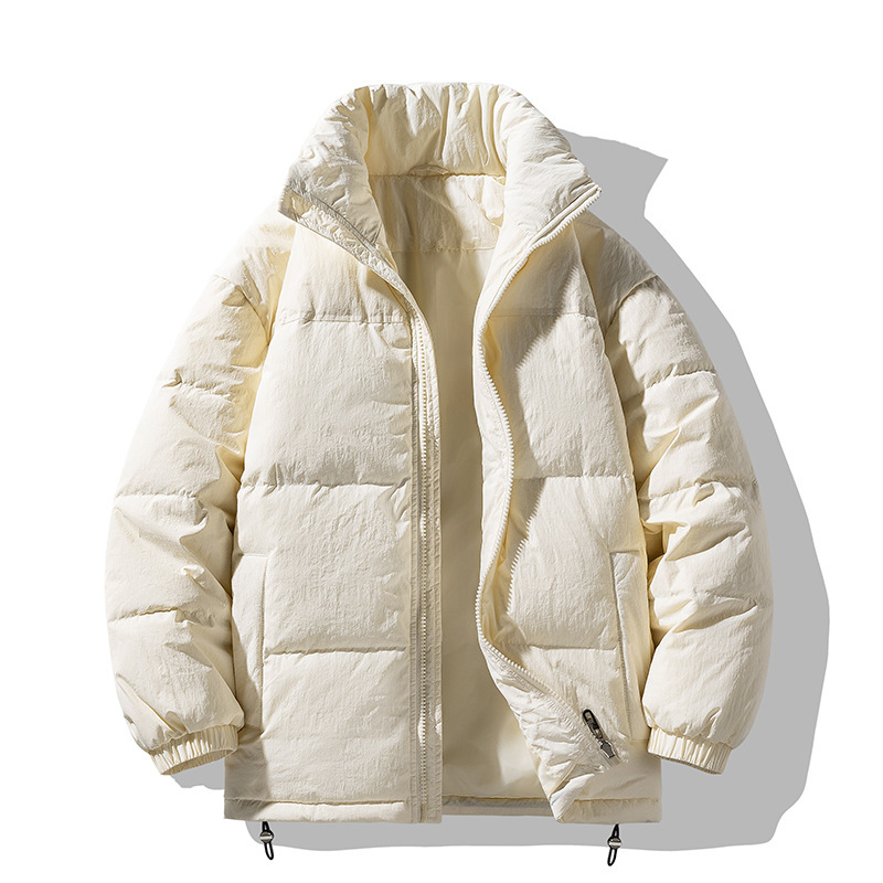 Down jacket 2023 new style stand collar thickened cold proof warm white duck down men's and women's trendy winter coat_voghion.com