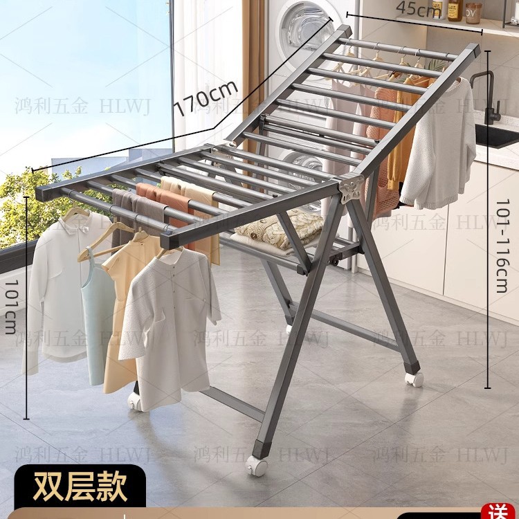 두껍고 두꺼운 강관 - 1.7m 이중층 회색 [직각 스타일]