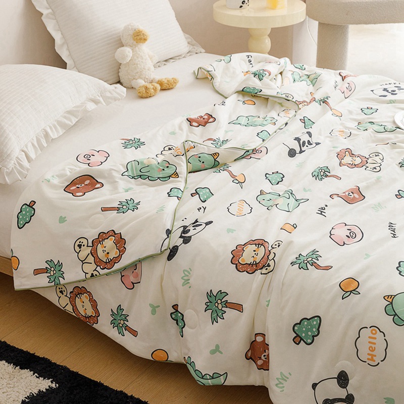 A類母子級大豆繊維ニット綿夏涼しさは夏の子供の薄い布団家庭用エアコンを洗うことができる