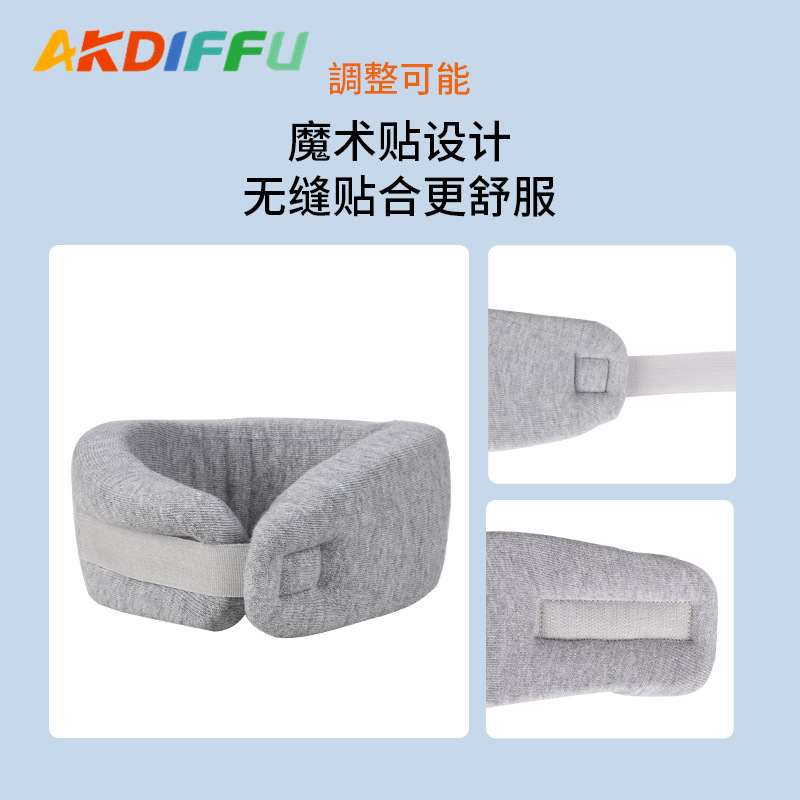 Esponja protección del cuello soporte del cuello cubierta del cuello del hogar soporte fijo suave protección de la columna cervical cubierta del cuello caliente protección del cuello