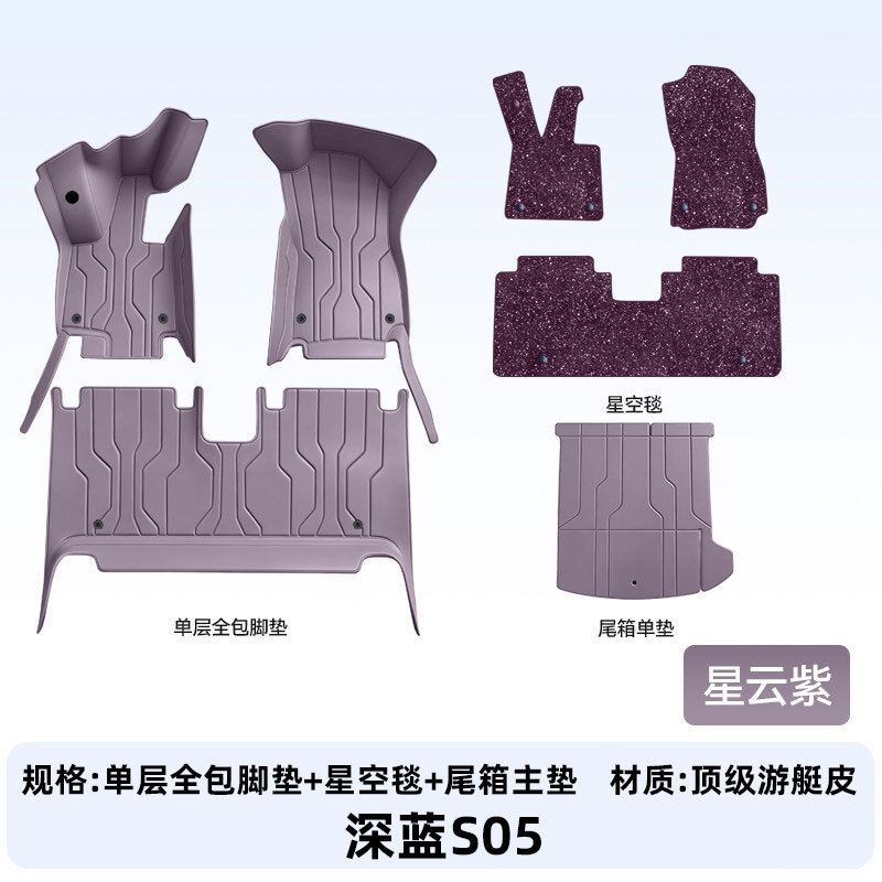 Suitable for Deep Blue S05, full-coverage floor mats, 2027 new model car interior modification, trunk mat accessories