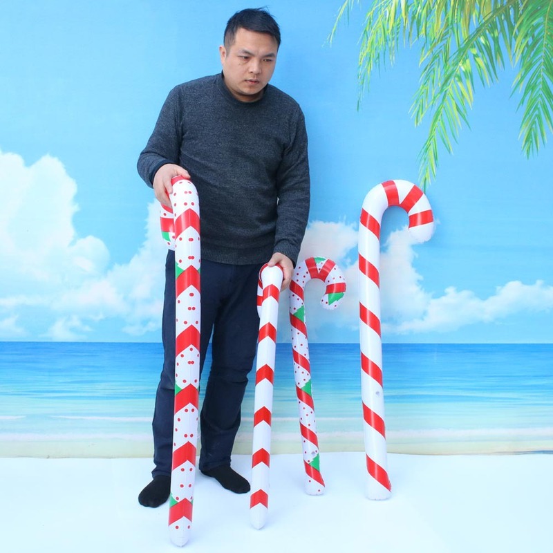クロスボーダー現物クリスマスインフレータブル松葉杖クリスマスインフレータブル玩具装飾雰囲気子供インフレータブル松葉杖ギフト遊ぶ|undefined