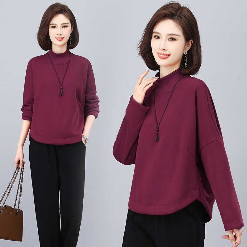 Warm demi-season warm sweatshirt