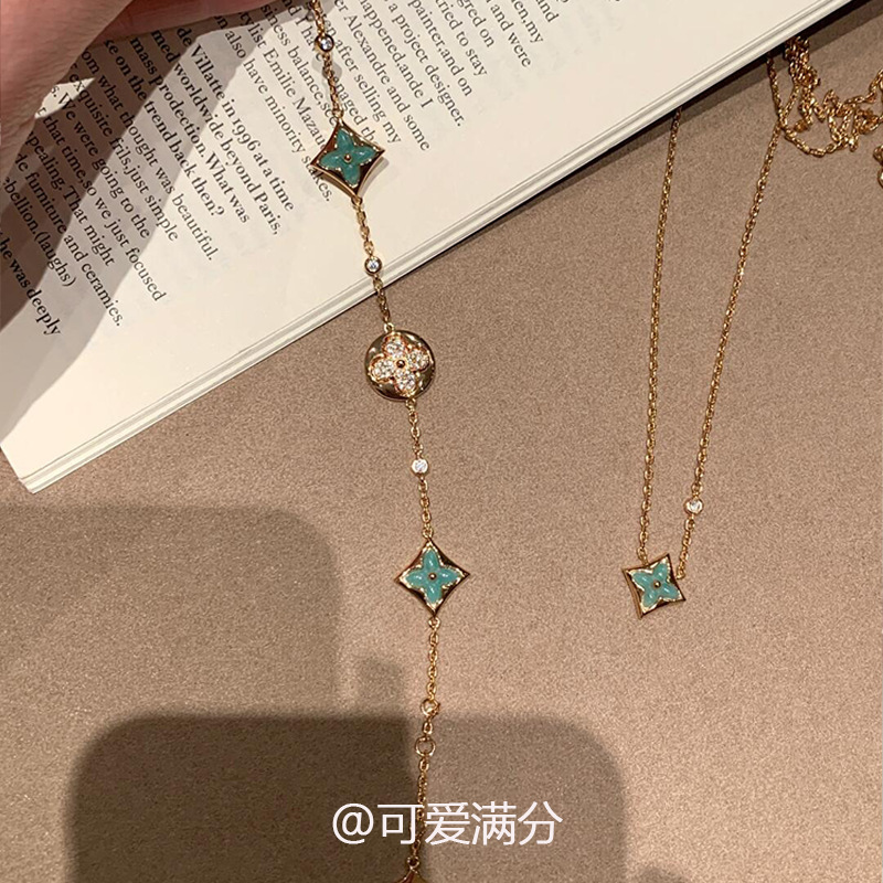 真金电镀锆石花朵手链轻奢高级感手环简约时尚精致手饰设计感小众|undefined