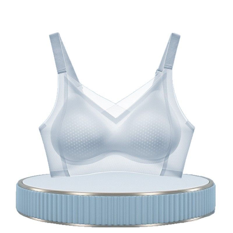 7A Ropa interior de recolección antibacteriana y fresca, senos pequeños para mujeres, sujetador fino de verano, sujetador transpirable antiflacidez y sin costuras