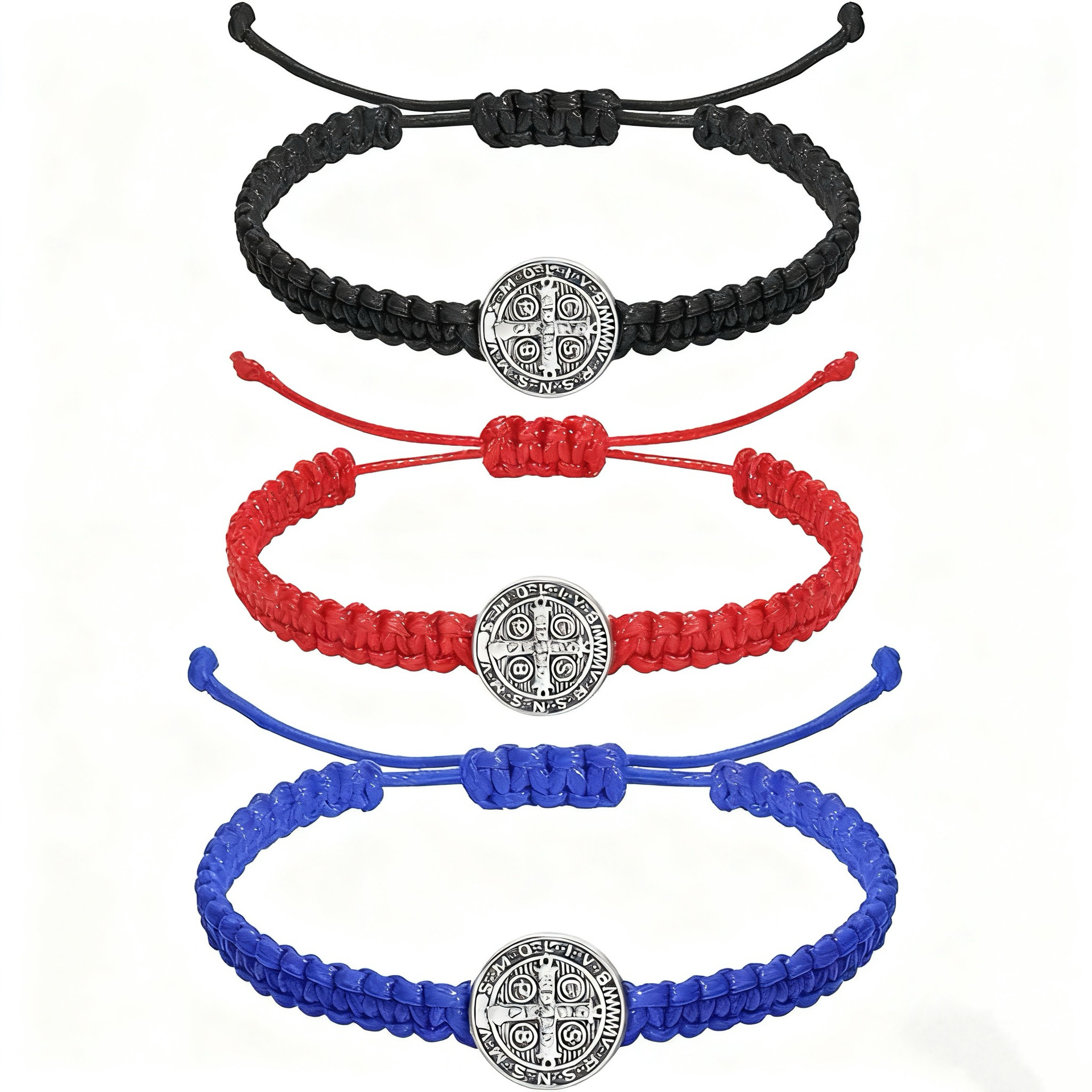 woven red rope bracelet handmade