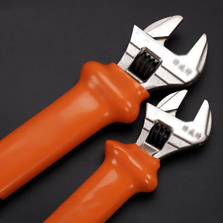 高压绝缘活动扳手便携式螺栓紧固扳手带电作业工具长柄活动扳手