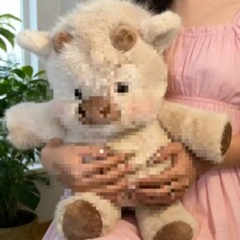 跑跑小香猪玩偶苏高地小牛毛绒玩具安抚陪睡抱枕外贸娃娃公仔