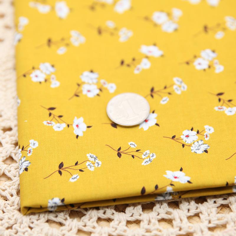 Tela de bordado hecha a mano para patchwork DIY, tela de bordado Lu, tela de bordado de moda, tela floral de algodón para punto de cruz y muñecas.