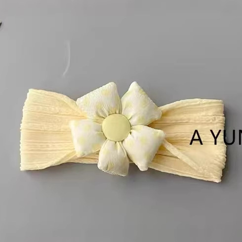 봄철 남녀 아기를 위한 한국형 아기 머리띠, 귀여운 아기 머리띠, 영유아를 위한 부드러운 보름달 머리띠