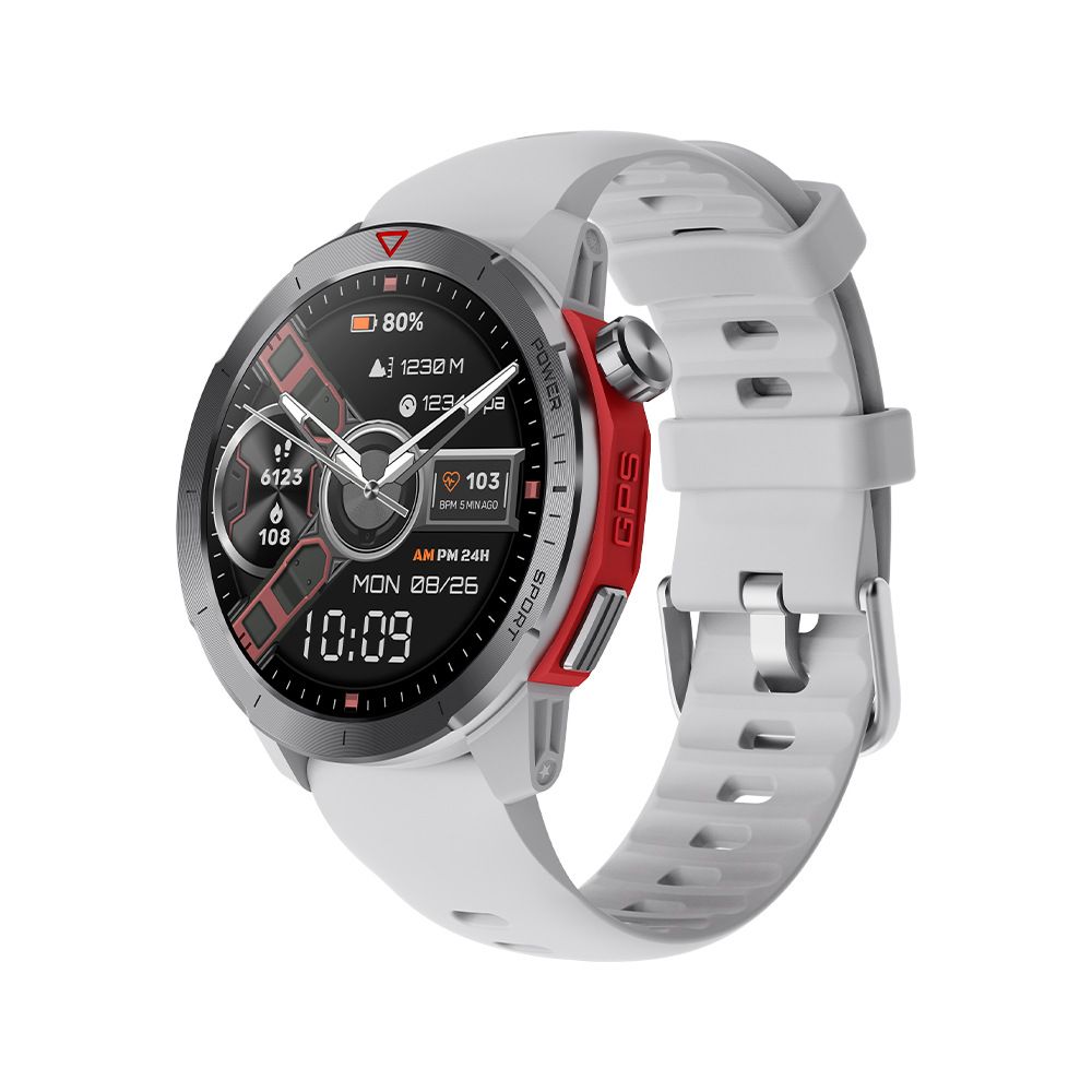 Reloj Inteligente Deportivo MG04 con GPS, Monitorización en Exteriores, Llamadas Bluetooth, Ritmo Cardíaco y WhatsApp