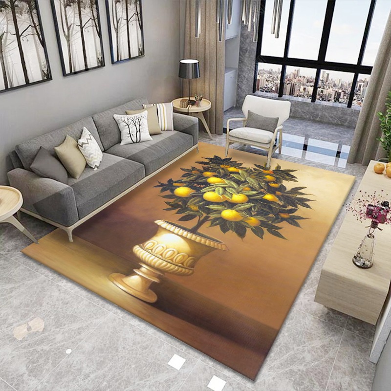 Simple moderna alfombra sala de estar dormitorio sofá nórdico mesa de café manta puerta estera hogar máquina lavable manta rectangular