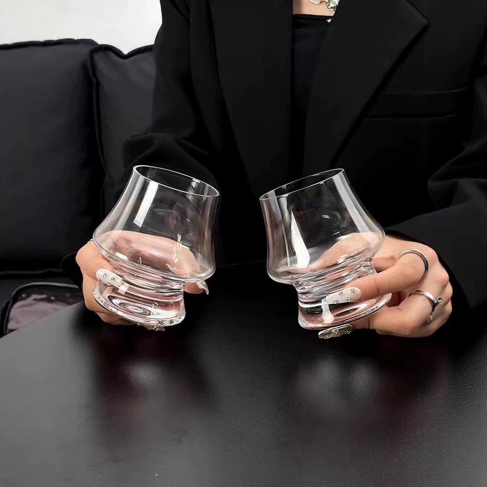 Хрустальный стакан для виски, прозрачное стекло, чашка с лезвием винного ножа, бокал для бренди, чашка с ароматом Martell