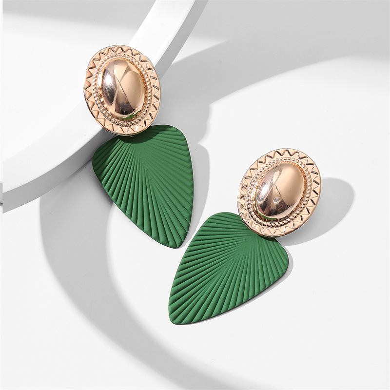 Fashion Leaf Alloy Plating Women's Earrings display picture 7