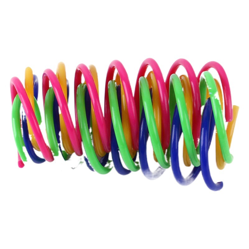 Fábrica transfronteriza nuevo gato mascota auto-Hola juguete de plástico Color Primavera golpeando gato divertido juguete gato suministros