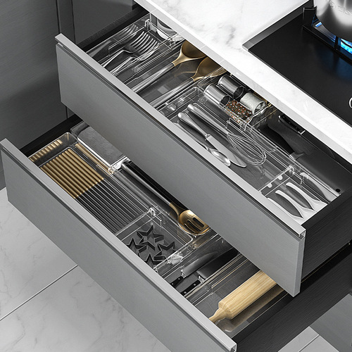 Kitchen drawer storage partition Japanese-style chopsticks, cutlery and tableware storage box free combination home desktop partitions