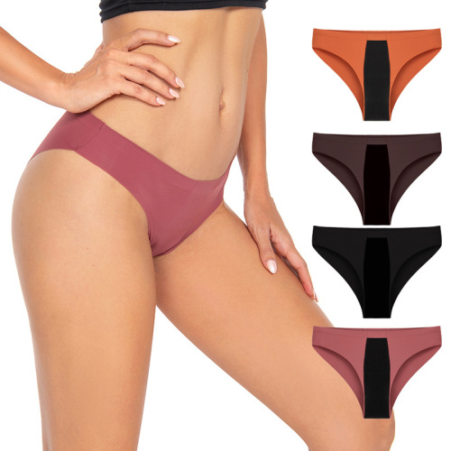 Women's adhesive T-shaped sanitary underwear for heavy flow, four-layer menstrual period underwear, large size women's menstrual period underwear