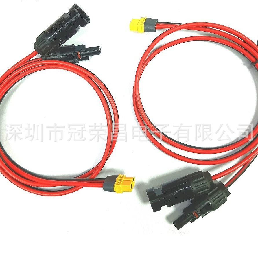 Заводской оригинальный головной разъём XT90H передача MC4 10AWG провод подключения солнечной панели энергия хранения питание зарядка на открытом воздухе
