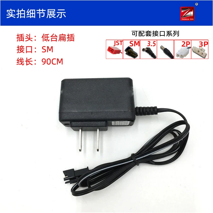 Charger, plug, remote control car, car battery, toy car, 0v