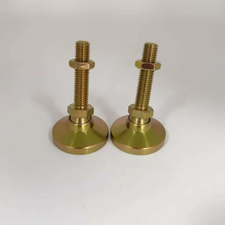 英制1/2-13*2寸全金属活动脚杯 表面处理六价铬锌万向脚 关节蹄脚