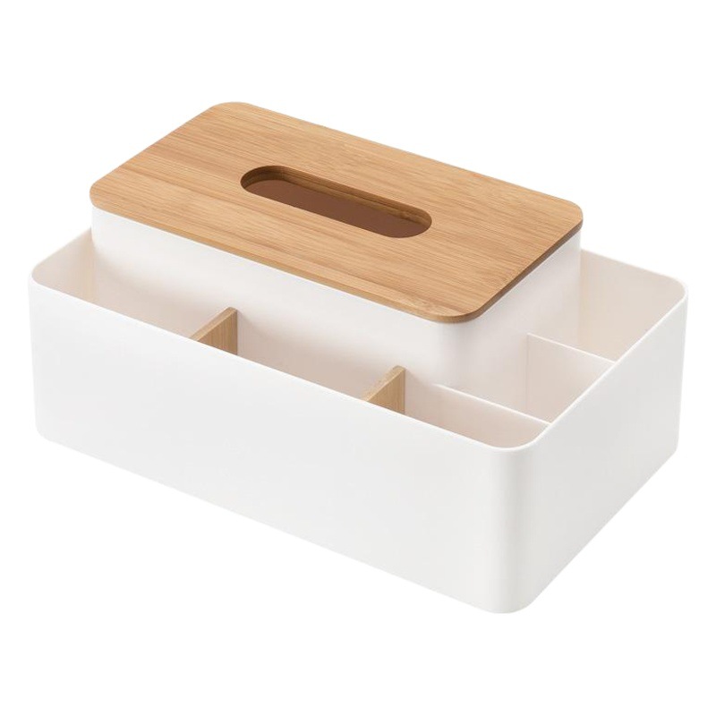 高級日本式デスクトップティッシュボックスリモコン収納ボックスリビングルーム茶何楠竹蓋シンプル引き出し紙ボックス多機能