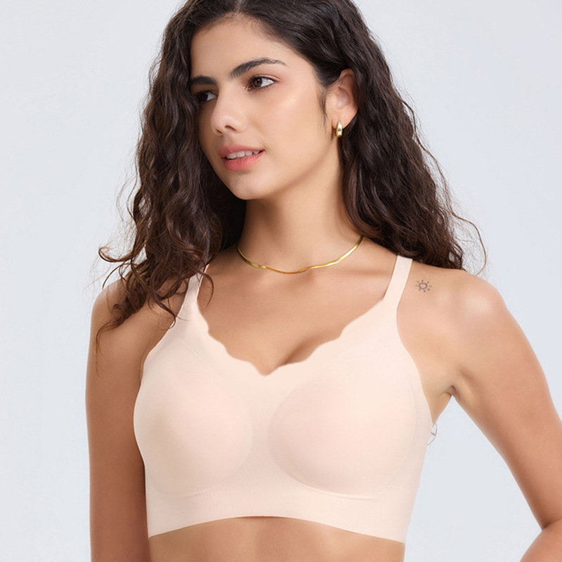 Transfronterizos para chaleco de cintura sin trazas cojín de pecho cintura cruzada ropa interior chaleco tipo bra deportivo sin anillo de acero comercio exterior