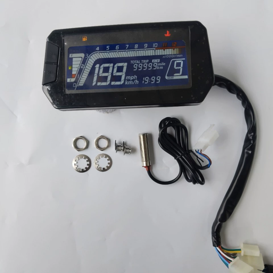 Набор сенсорных линий для мотоциклистов с модифицированным цифровым ЖК-одометром