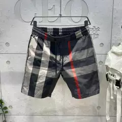 2025 Summer New Men's Shorts Beach Shorts Casual Sports Mid-Length Pants Minimalist Color Block Cargo Plaid Shorts for Men