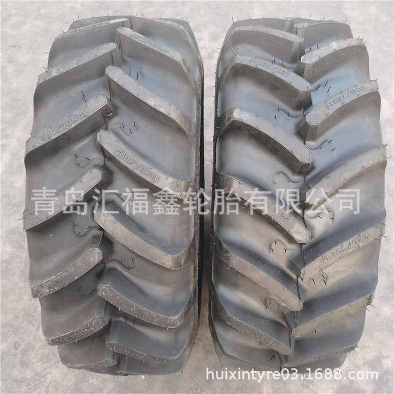 出口拼箱装柜徐州甲字子午线轮胎280/70R16拖拉机轮胎保真质保