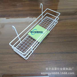定制生产金属网格挂篮免打孔壁挂式置物篮超市货架陈列篮铁丝网