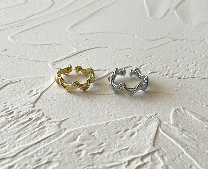 Fashion Waves Copper Open Ring