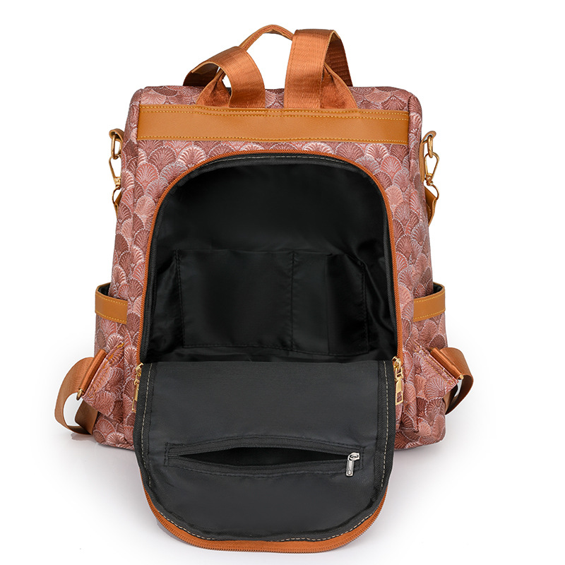 2024 nuevo estilo chino casual todo fósforo damas mochila antirrobo moda moda mochila de viaje de gran capacidad mujer