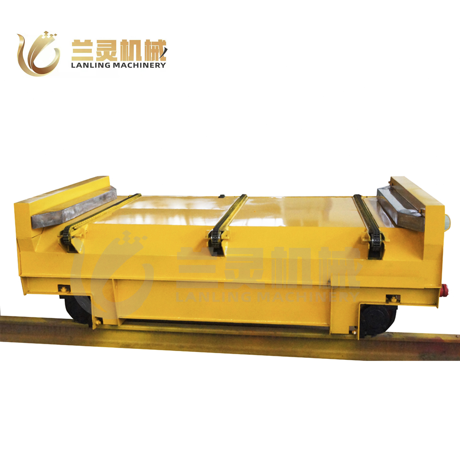 兰灵机械供应有轨转向电动地平车重物转运工具车 运输过跨车