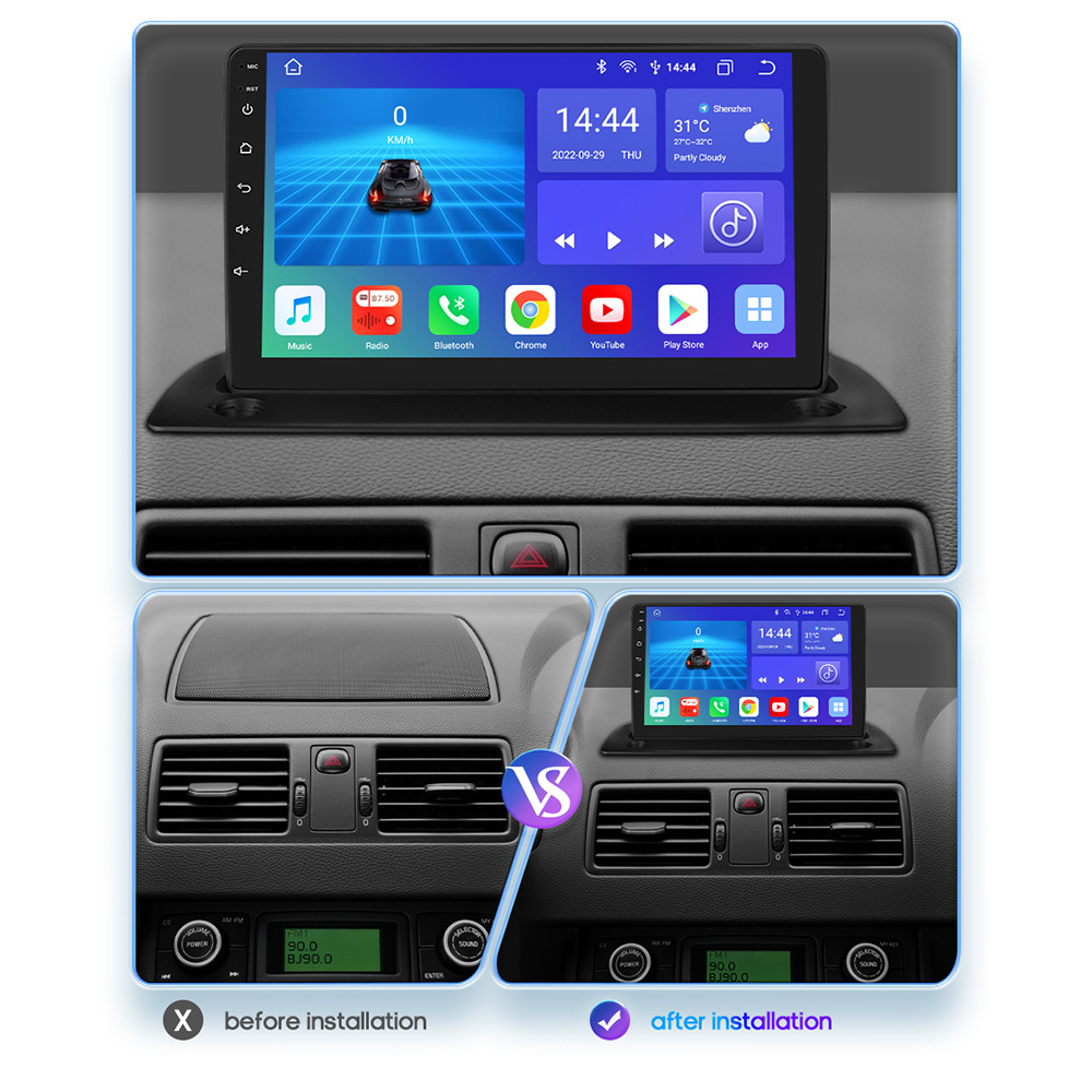 9-inch suitable for Volvo XC90 model, Android large screen car camera, reverse image, GPS car navigation integrated machine