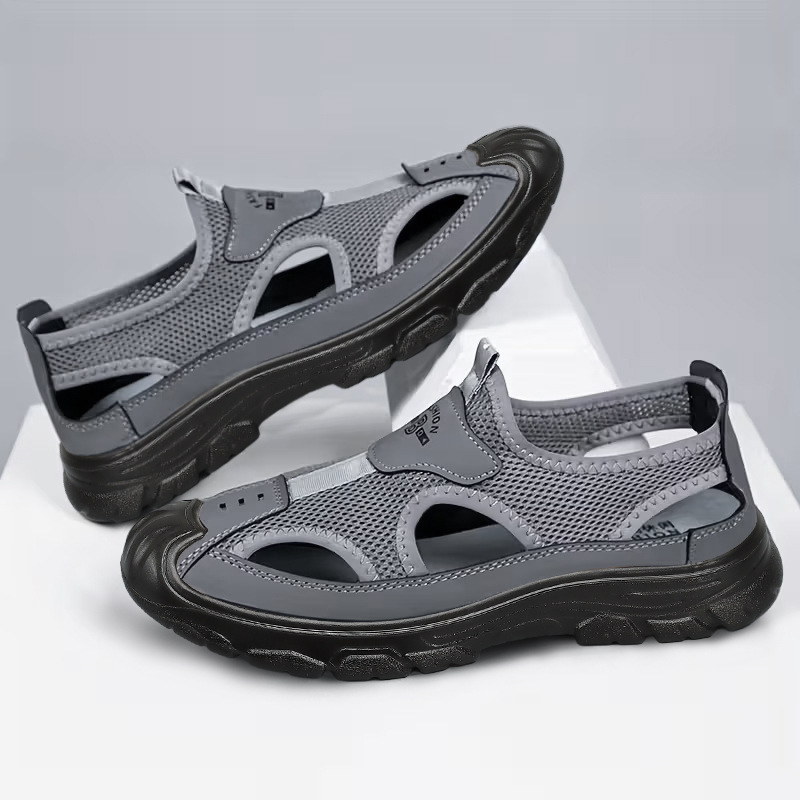 Sandalias de poliuretano para hombres nuevos zapatos huecos para hombres zapatos de tamaño grande zapatos casuales transfronterizos poco profundos zapatos transpirables 46