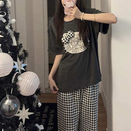莫代尔短长女睡衣