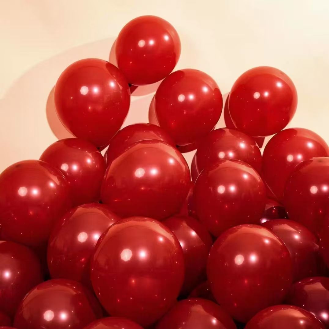 Granada globo rojo gemas rojas decoración de la habitación de boda gruesa a prueba de explosiones red diseño de la escena de la boda del globo