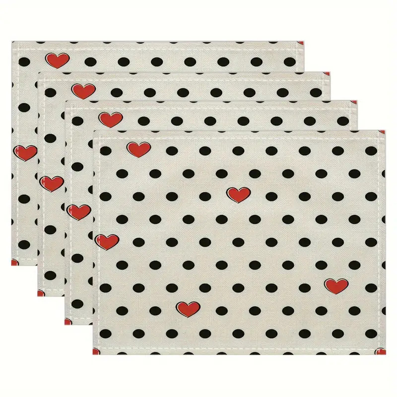 Transfronterizos lino almohadilla de mesa Aliexpress TEMU Amazon almohadilla de mesa cuadrada búfalo rojo almohadilla de Navidad Día de la Independencia