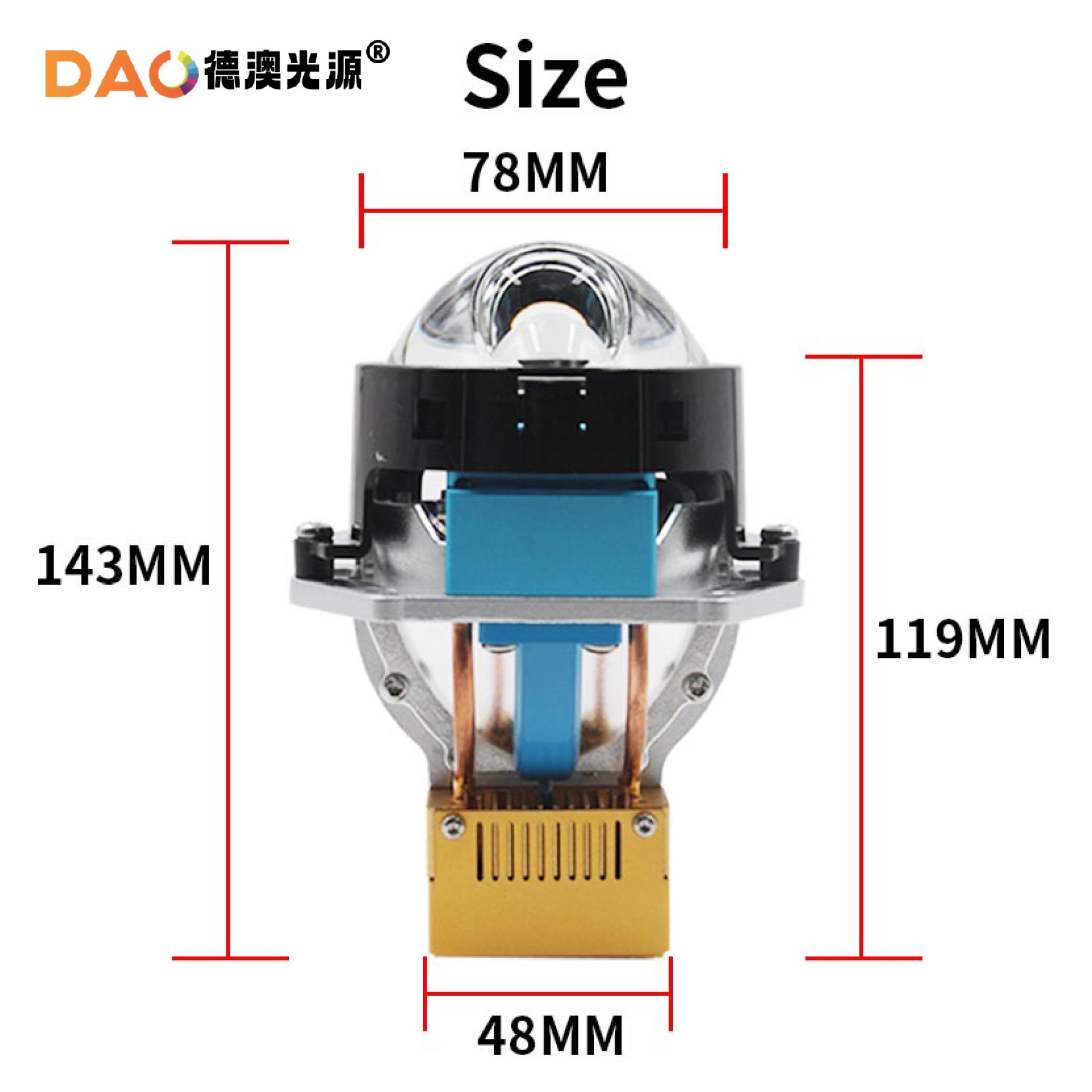 JG9 coche faro láser directo de 3,0 pulgadas LED lente de doble luz Mar 5 lejos y cerca integrado super brillante de inicio rápido al por mayor