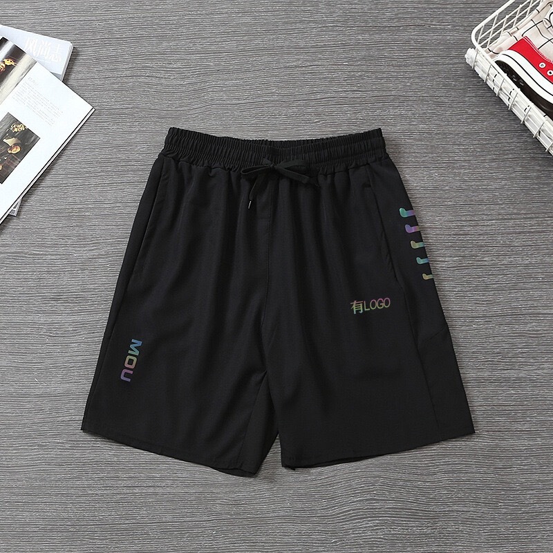 Brand Ready-Made Quick-Drying Sports Shorts Men's Summer Thin Loose Breathable Fitness Running Track and Field Basketball Five-Point Pants