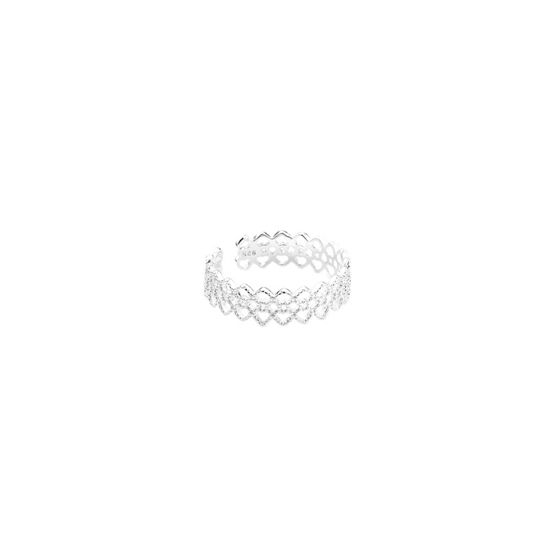 S Silber Koreanische Ausgabe Spitze Wald Kunst Hohl Muster Finger Ring Trendy Schmuck_voghion.com