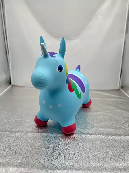 Painted colorful horse [light blue]