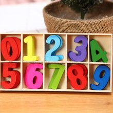 儿童趣味益智玩具DIY创意数字字母工艺品家居装饰木质DIY摆件