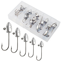 Root Hook 1g/2g/3g/5g/7g with Barbed Fine Wire Lead Head Fishing Tackle Three-Rod Lure Soft Bait Fish Hook